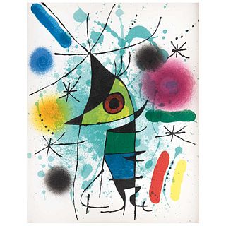 JOAN MIRÓ, Pez cantante, 1972, Unsigned, Lithography without print number, 12.5 x 9.4" (32 x 24 cm)
