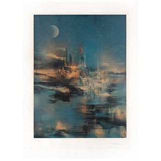 LEONARDO NIERMAN, Untitled, Signed, Lithography 68 / 250, 23.2 x 17.3" (59 x 44 cm)