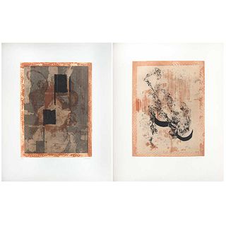 ALFONSO MENA, Untitled, Signed, Etching, aquatint, and soft varnish P / T, 15.3 x 11.8" (39 x 30 cm) each, Pieces: 2
