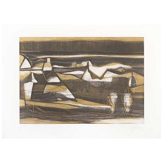 GABRIEL MACOTELA, Untitled, Signed and dated 05, Aquatint etching on print P / T, 15.3 x 22.2 (39 x 56.5 cm)