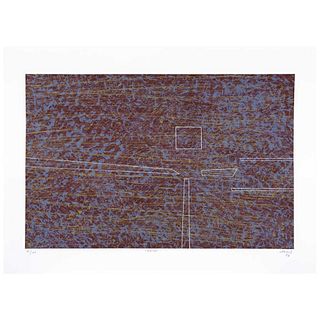 GUNTHER GERZSO, Batha, 1997, Signed, Serigraph 71 / 100, 15.7 x 24" (40 x 61 cm) mesh size, 21 x 28.7" (53.5 x 73 cm) paper size