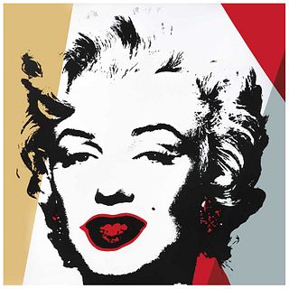 ANDY WARHOL, II.37: Golden Marilyn, Stamp on back, Serigraph 272/ 2000, 35.9 x 35.9" (91.4 x 91.4 cm), Certificate