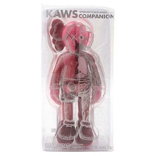 KAWS, KAWS Blush, Sealed, signed and dated 16 on base, Vinyl sculpture, 11 x 4.5 x 2.7" (28 x 11.5 x 7 cm)
