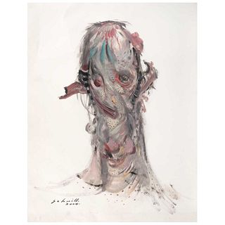JOSÉ MANUEL SCHMILL, Untitled, Signed and dated 2004, Oil on paper, 26 x 19.8" (66.1 x 50.5 cm)