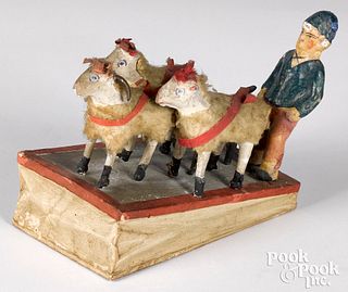 German composition sheep herder squeak toy