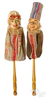 Unusual painted composition Punch and Judy puppet