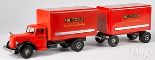 Smith Miller Mack box truck and pup trailer