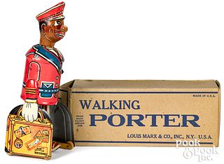 Marx tin lithograph wind-up Walking Porter