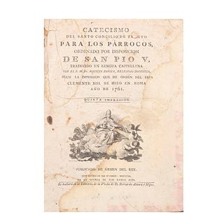 Zorita, Agustin. Catecismo del Santo Concilio de Trento para los Párrocos, ordenado por disposición de San Pío V. Madrid: 1802.