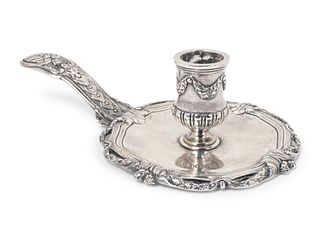 A French Silver Chamberstick