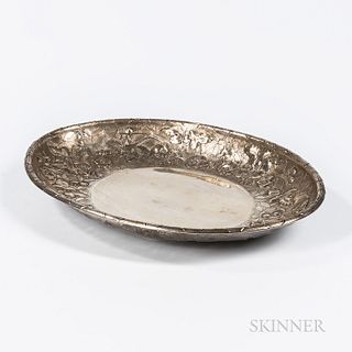 Dominick & Haff Sterling Silver Dish, New York, c. 1881, Shreve, Crump & Low, retailer, lg. 12 1/4 in., approx. 21.7 troy oz.