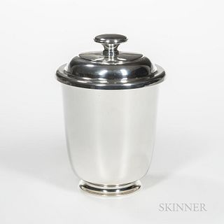 Tiffany & Co. Sterling Silver Wine Cooler, New York, mid to late 20th century, with cover, ht. 11 1/2 in., approx. 52.1 troy oz.