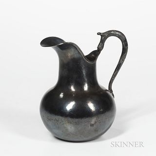 Peruvian Sterling Silver Pitcher, mid to late 20th century, ht. 9 1/4 in., approx. 32.6 troy oz.