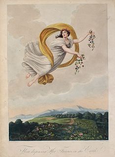Frontis for "The Temple of Flora" by Robert John Thornton - 4to Ed., c 1812 - Courtesy Charles Edwin Puckrett