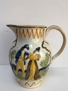A Prattware Pitcher, courtesy of Taylor B. Williams Antiques