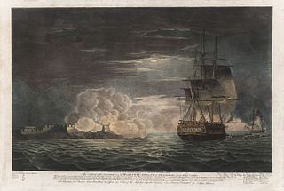 John William Edy (Danish, 1760-1820), After Thomas Whitcombe (British, 1763–1824), Two Prints: The Cutting of the Spanish (late his Maj