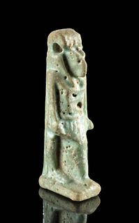 Fine Egyptian Faience Amulet of Bastet