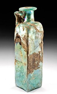 Tall Roman Glass Bottle w/ Nice Iridescence
