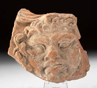 Roman Terracotta Relief Plaque Fragment w/ Face