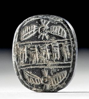 Achaemenid Stone Stamp Seal w/ Faravahar