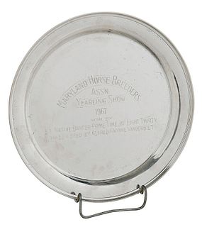 Sterling Horse Trophy Tray