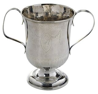 English Silver Two Handle Cup