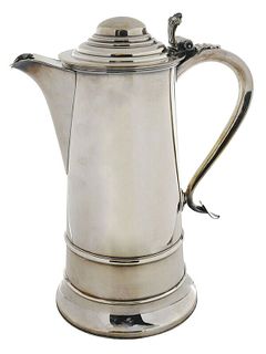 Large Sheffield Silver Plated Covered Pitcher