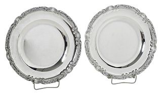 Two French Silver Plates