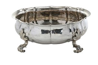 Large Italian Silver Footed Bowl 