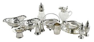 Thirteen Pieces Sterling Table Items