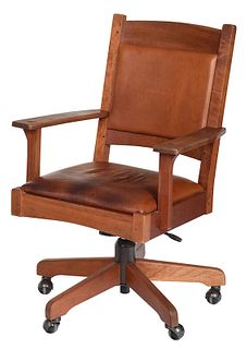 Stickley Arts and Crafts Style Desk Chair