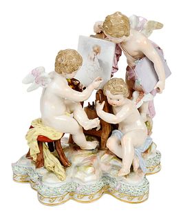 Meissen Figural Group Representing the Arts