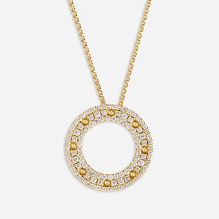 Roberto Coin, Gold and diamond necklace