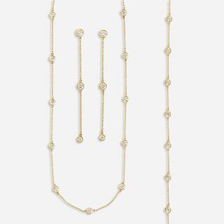 Elsa Peretti for Tiffany & Co., Suite of 'Diamonds by the Yard' jewelry