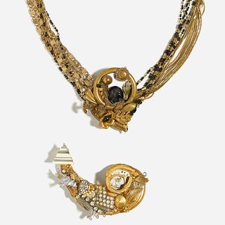 Maximal Art, Necklace and brooch