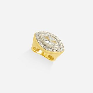 Nerso, Diamond and gold ring