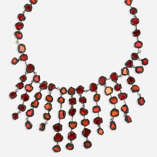 Line Vautrin, Red talosel mirror necklace