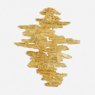 Ed Wiener, Modernist gold brooch