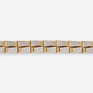 Cartier, Late Art Deco diamond bracelet