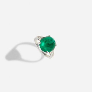 Tiffany & Co., Emerald and diamond ring