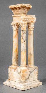 Grand Tour "Temple of Vespasian" Alabaster Model