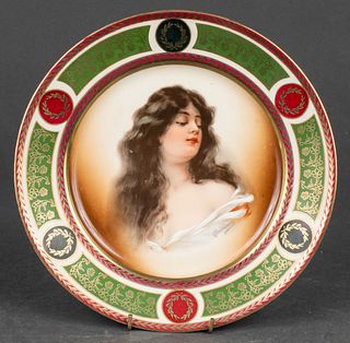Royal Vienna Style "Constance" Porcelain Plate