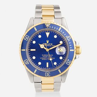 Rolex, Submariner Date steel and gold wristwatch, Ref. 16613