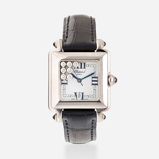 Chopard, 'Happy Sport' stainless steel and diamond wristwatch, Ref. 27/8325-23
