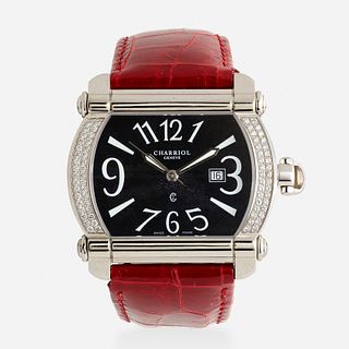 Charriol, Diamond and stainless steel wristwatch, Ref. CCHTXL