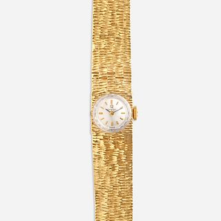Omega, Lady's gold wristwatch