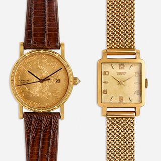 Corum wristwatch and Tudor wristwatch