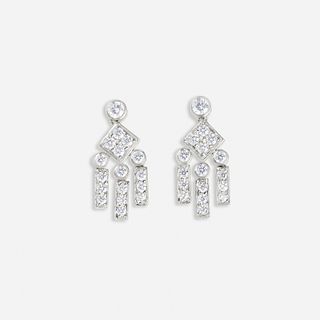 Tiffany & Co., Platinum and diamond earrings