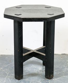 Stickley Craftsman Ebonized Side Table / Stool