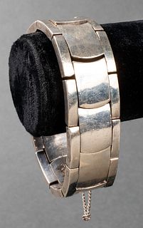 Vintage Antonio Pineda Taxco Silver Link Bracelet